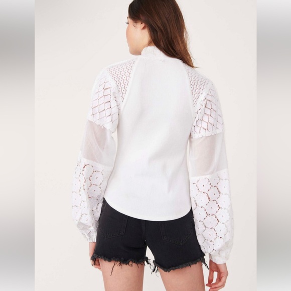Free People Love Too Much top in white M - Picture 2 of 5